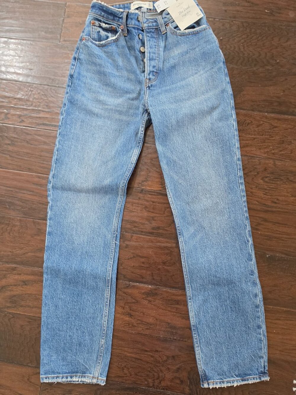 NWT Abercrombie & Fitch Curve Love "The Dad" High Rise Jeans | Size 24/00